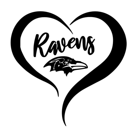 NFL Football Baltimore Ravens Logo Vinyl Decal sticker 5" - Picture 1 of 9